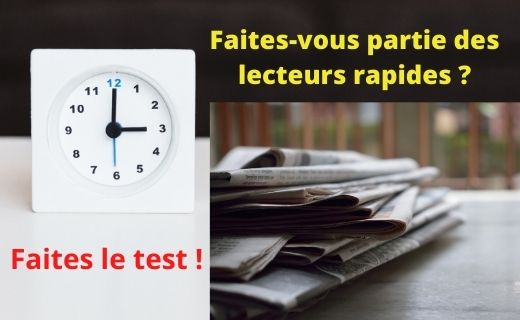 Testez votre vitesse de lecture